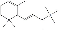 2,4,4-Trimethyl-3-[(E)-3-trimethylsilyl-1-butenyl]cyclohexene,,结构式