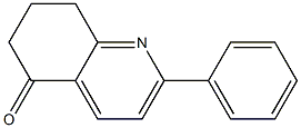 2-フェニル-7,8-ジヒドロキノリン-5(6H)-オン 化学構造式
