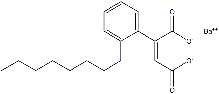 2-(2-Octylphenyl)maleic acid barium salt Structure