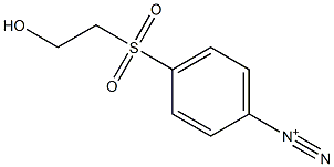 p-(2-ヒドロキシエチルスルホニル)ベンゼンジアゾニウム 化学構造式