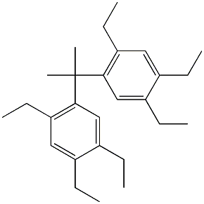 5,5'-イソプロピリデンビス(1,2,4-トリエチルベンゼン) 化学構造式