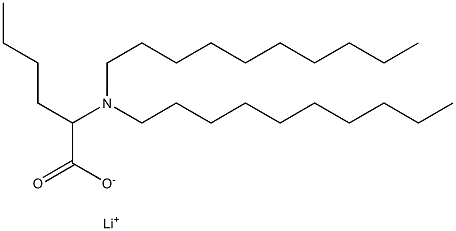 2-(Didecylamino)hexanoic acid lithium salt Struktur