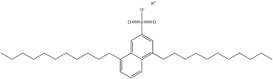 4,8-Diundecyl-2-naphthalenesulfonic acid potassium salt 结构式