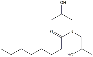 N,N-Bis(2-hydroxypropyl)octanamide Structure