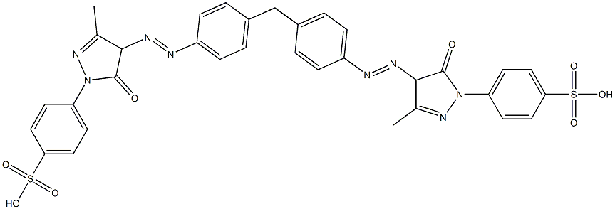 4,4'-[Methylenebis[(4,1-phenylene)azo[(4,5-dihydro-3-methyl-5-oxo-1H-pyrazole)-4,1-diyl]]]bis(benzenesulfonic acid)|