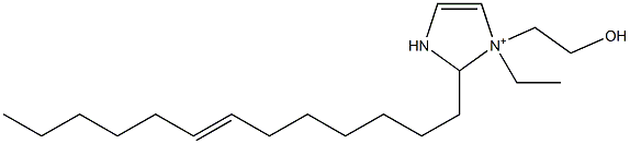 1-Ethyl-1-(2-hydroxyethyl)-2-(7-tridecenyl)-4-imidazoline-1-ium 结构式