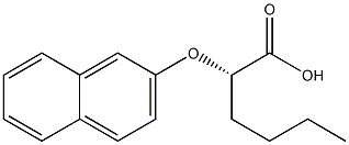 [S,(-)]-2-(2-Naphtyloxy)hexanoic acid Structure