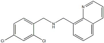 N-(2,4-Dichlorobenzyl)-8-quinolinylmethanamine Struktur
