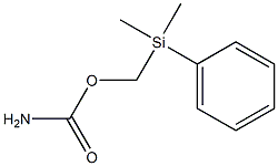 カルバミド酸ジメチル(フェニル)シリルメチル 化学構造式