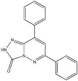 6-(Phenyl)-8-phenyl-1,2,4-triazolo[4,3-b]pyridazin-3(2H)-one,,结构式