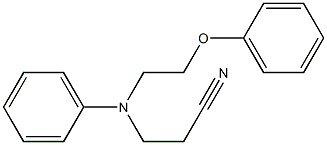 N-(2-Cyanoethyl)-N-(2-phenoxyethyl)aniline Structure