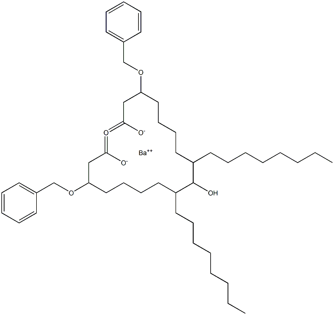 Bis(3-benzyloxy-9-hydroxystearic acid)barium salt|