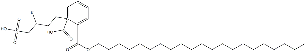 Phthalic acid 1-henicosyl 2-(3-potassiosulfobutyl) ester,,结构式