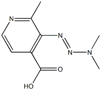 3-(3,3-Dimethyltriazen-1-yl)-2-methylpyridine-4-carboxylic acid,,结构式