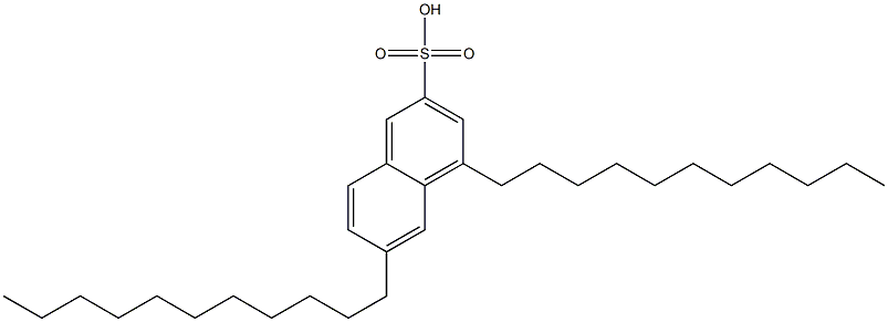 4,6-Diundecyl-2-naphthalenesulfonic acid Struktur