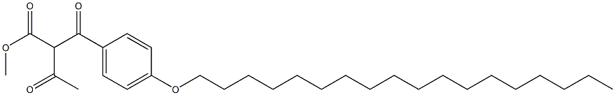 2-(p-Octadecyloxybenzoyl)-3-oxobutyric acid methyl ester,,结构式