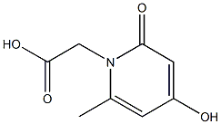1,2-Dihydro-4-hydroxy-6-methyl-2-oxopyridine-1-acetic acid,,结构式