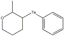 2-Methyl-3-phenyltellurotetrahydro-2H-pyran Structure