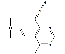 5-[2-(Trimethylsilyl)ethenyl]-2,4-dimethyl-6-azidopyrimidine|