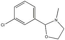 2-(m-Chlorophenyl)-3-methyloxazolidine,,结构式