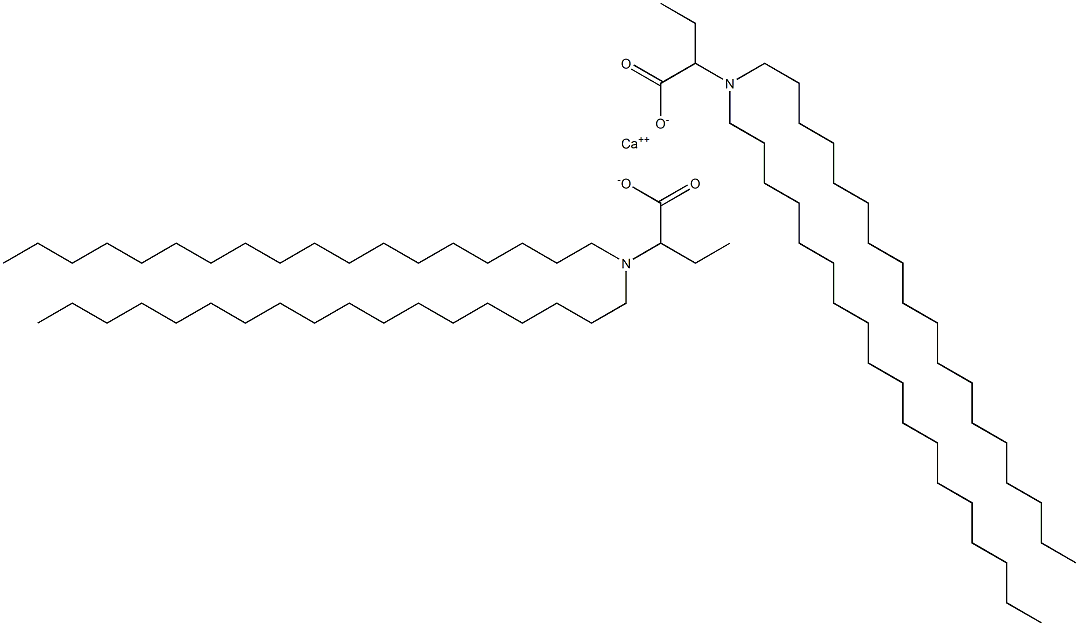 Bis[2-(dioctadecylamino)butyric acid]calcium salt,,结构式