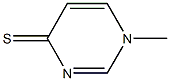 1-Methyl-4(1H)-pyrimidinethione Structure