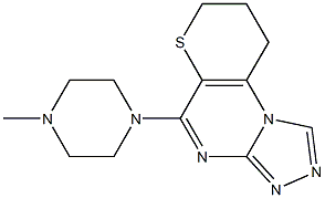  8,9-Dihydro-5-(4-methylpiperazin-1-yl)-7H-thiopyrano[2,3-e][1,2,4]triazolo[4,3-a]pyrimidine