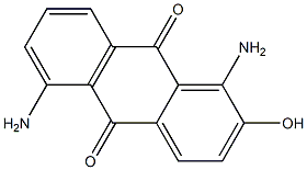 2-ヒドロキシ-1,5-ジアミノアントラキノン 化学構造式