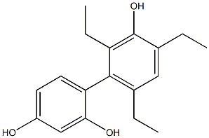 2',4',6'-Triethyl-1,1'-biphenyl-2,3',4-triol Structure