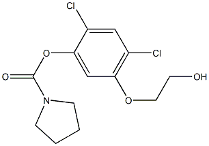 1-[2,4-Dichloro-5-(2-hydroxyethoxy)phenoxycarbonyl]tetrahydro-1H-pyrrole Structure