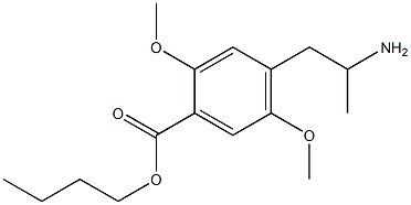 4-(2-Aminopropyl)-2,5-dimethoxybenzoic acid butyl ester 结构式