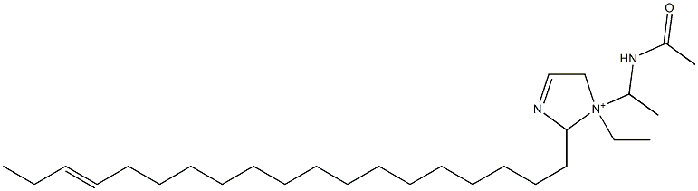 1-[1-(Acetylamino)ethyl]-1-ethyl-2-(16-nonadecenyl)-3-imidazoline-1-ium Structure