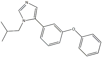 1-(2-Methylpropyl)-5-(3-phenoxyphenyl)-1H-imidazole Struktur