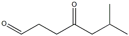6-Methyl-4-oxoheptanal Struktur