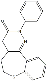 2-Phenyl-4,4a,5,6-tetrahydro[1]benzothiepino[5,4-c]pyridazin-3(2H)-one Structure