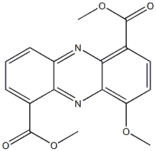 4-Methoxy-1,6-phenazinedicarboxylic acid dimethyl ester,,结构式