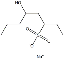 5-Hydroxyoctane-3-sulfonic acid sodium salt,,结构式