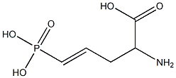 2-Amino-5-phosphono-4-pentenoic acid,,结构式
