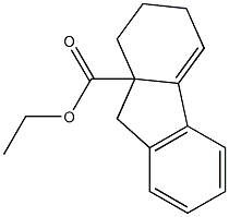 2,3-Dihydro-1H-fluorene-9a(9H)-carboxylic acid ethyl ester Struktur
