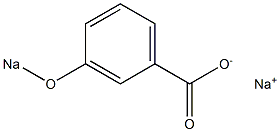 m-(Sodiooxy)benzoic acid sodium salt Structure