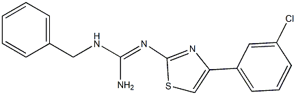 N-[Amino(benzylamino)methylene]-4-(3-chlorophenyl)thiazole-2-amine