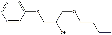 1-Butoxy-3-(phenylthio)-2-propanol 结构式