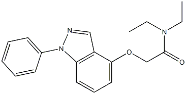 1-Phenyl-4-[[(diethylamino)carbonyl]methoxy]-1H-indazole Structure