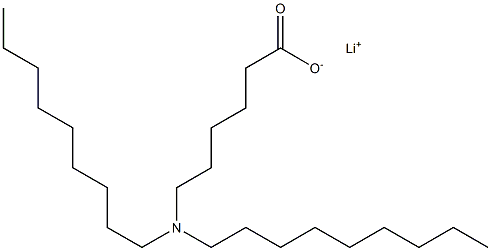 6-(Dinonylamino)hexanoic acid lithium salt 结构式