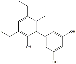 3',5',6'-Triethyl-1,1'-biphenyl-2',3,5-triol