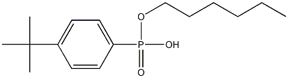 4-tert-Butylphenylphosphonic acid hydrogen hexyl ester 结构式