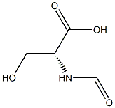 (2R)-2-(Formylamino)-3-hydroxypropionic acid Structure