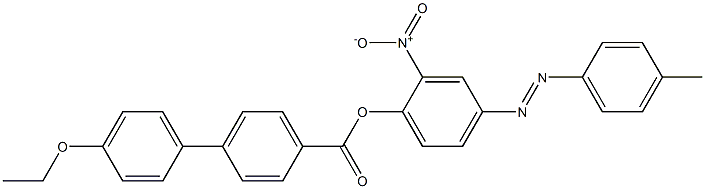 4-(4-Ethoxyphenyl)benzoic acid 4-[(4-methylphenyl)azo]-2-nitrophenyl ester Structure