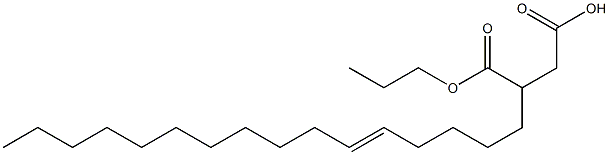 3-(5-Hexadecenyl)succinic acid 1-hydrogen 4-propyl ester 结构式