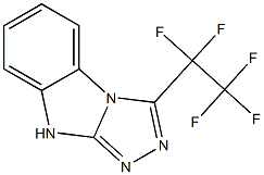 3-(Pentafluoroethyl)-9H-1,2,4-triazolo[4,3-a]benzimidazole 结构式